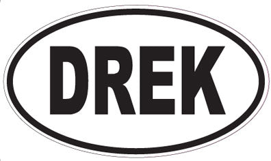 DREK - Oval Sticker