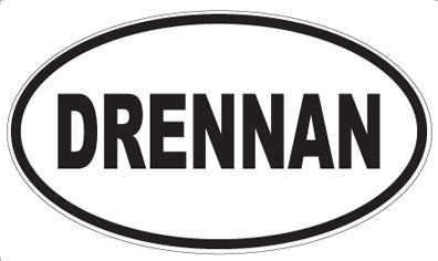 DRENNAN - Oval Sticker