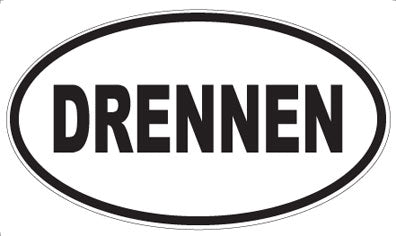DRENNEN - Oval Magnet