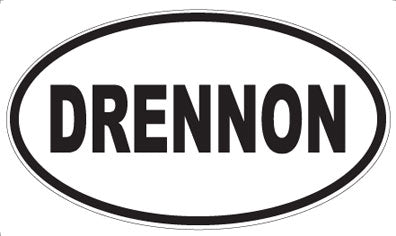 DRENNON - Oval Sticker