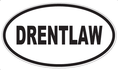 DRENTLAW - Oval Sticker
