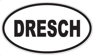 DRESCH - Oval Sticker