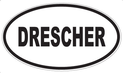 DRESCHER - Oval Sticker