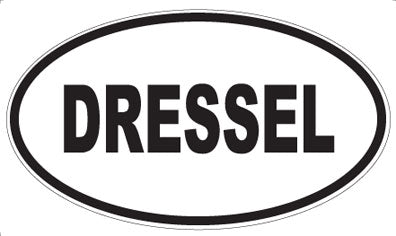 DRESSEL - Oval Sticker
