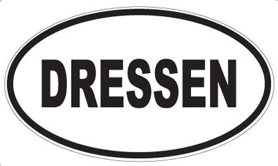 DRESSEN - Oval Magnet