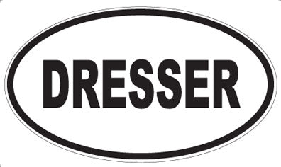 DRESSER - Oval Sticker