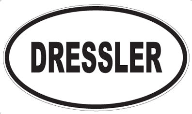DRESSLER - Oval Sticker