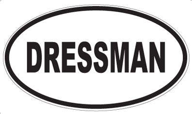 DRESSMAN - Oval Sticker