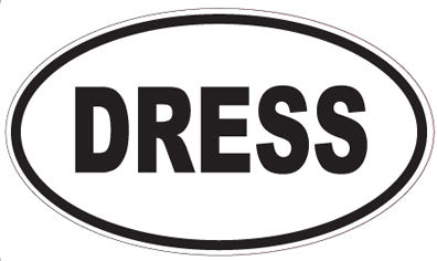 DRESS - Oval Magnet
