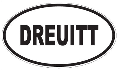 DREUITT - Oval Sticker