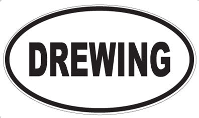 DREWING - Oval Sticker