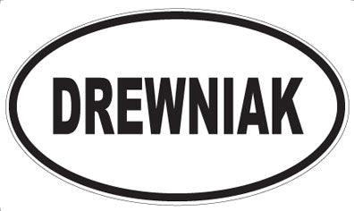 DREWNIAK - Oval Sticker