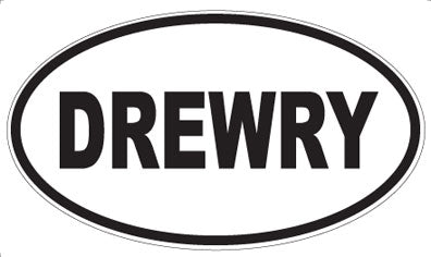 DREWRY - Oval Sticker
