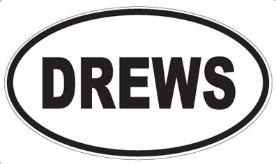 DREWS - Oval Sticker