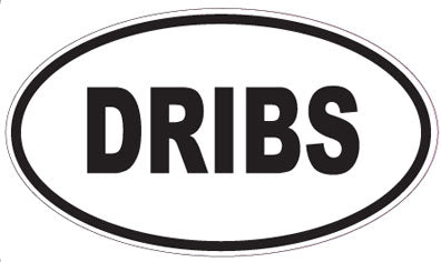 DRIBS - Oval Sticker