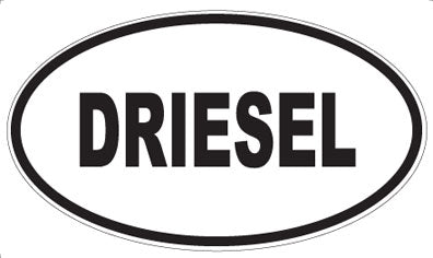 DRIESEL - Oval Magnet