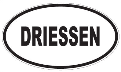 DRIESSEN - Oval Magnet