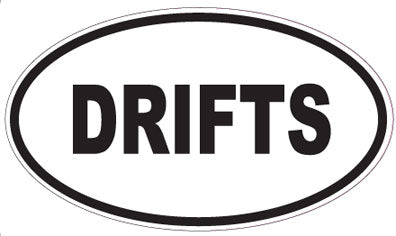 DRIFTS - Oval Sticker