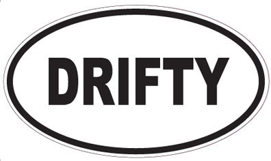 DRIFTY - Oval Sticker
