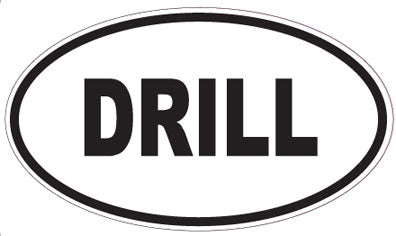 DRILL - Oval Sticker