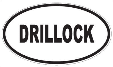 DRILLOCK - Oval Sticker