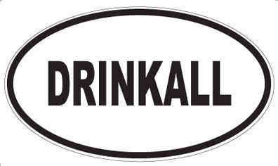 DRINKALL - Oval Magnet