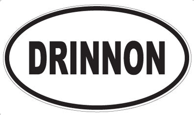 DRINNON - Oval Sticker