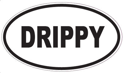 DRIPPY - Oval Sticker