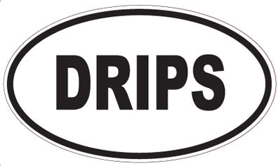 DRIPS - Oval Sticker