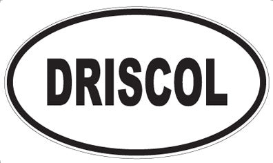 DRISCOL - Oval Sticker
