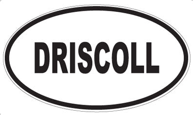 DRISCOLL - Oval Sticker