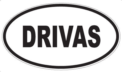 DRIVAS - Oval Magnet