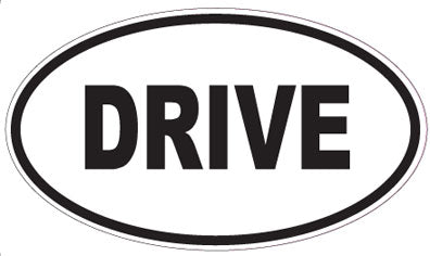 DRIVE - Oval Sticker
