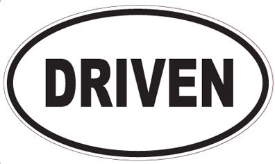 DRIVEN - Oval Sticker