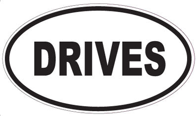 DRIVES - Oval Sticker