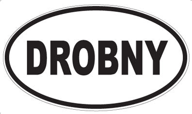 DROBNY - Oval Sticker