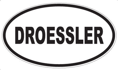 DROESSLER - Oval Sticker