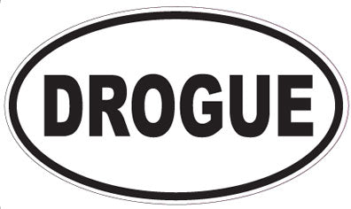 DROGUE - Oval Sticker