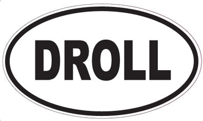 DROLL - Oval Sticker