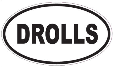 DROLLS - Oval Sticker