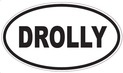 DROLLY - Oval Sticker