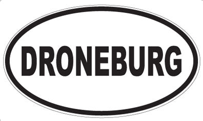 DRONEBURG - Oval Magnet