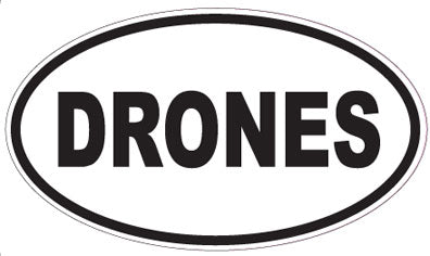 DRONES - Oval Sticker