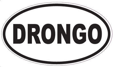 DRONGO - Oval Sticker