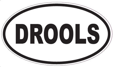 DROOLS - Oval Sticker