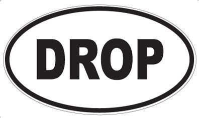 DROP - Oval Sticker