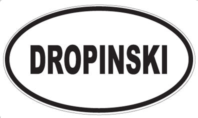 DROPINSKI - Oval Sticker