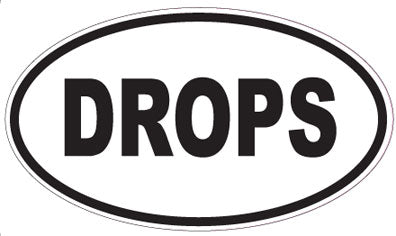 DROPS - Oval Sticker