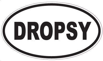 DROPSY - Oval Sticker