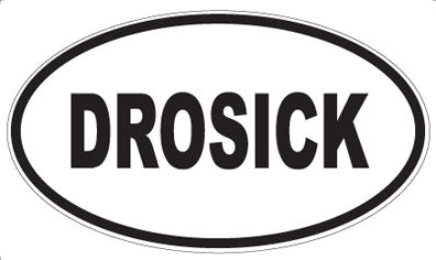 DROSICK - Oval Sticker